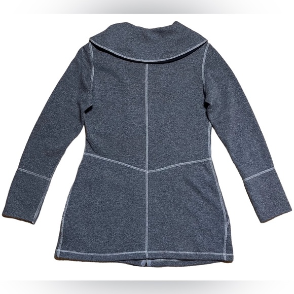 Prana Sephra Full Zip Recycled Wool Blend Shawl Collar Sweater Jacket Sz S - Picture 2 of 16